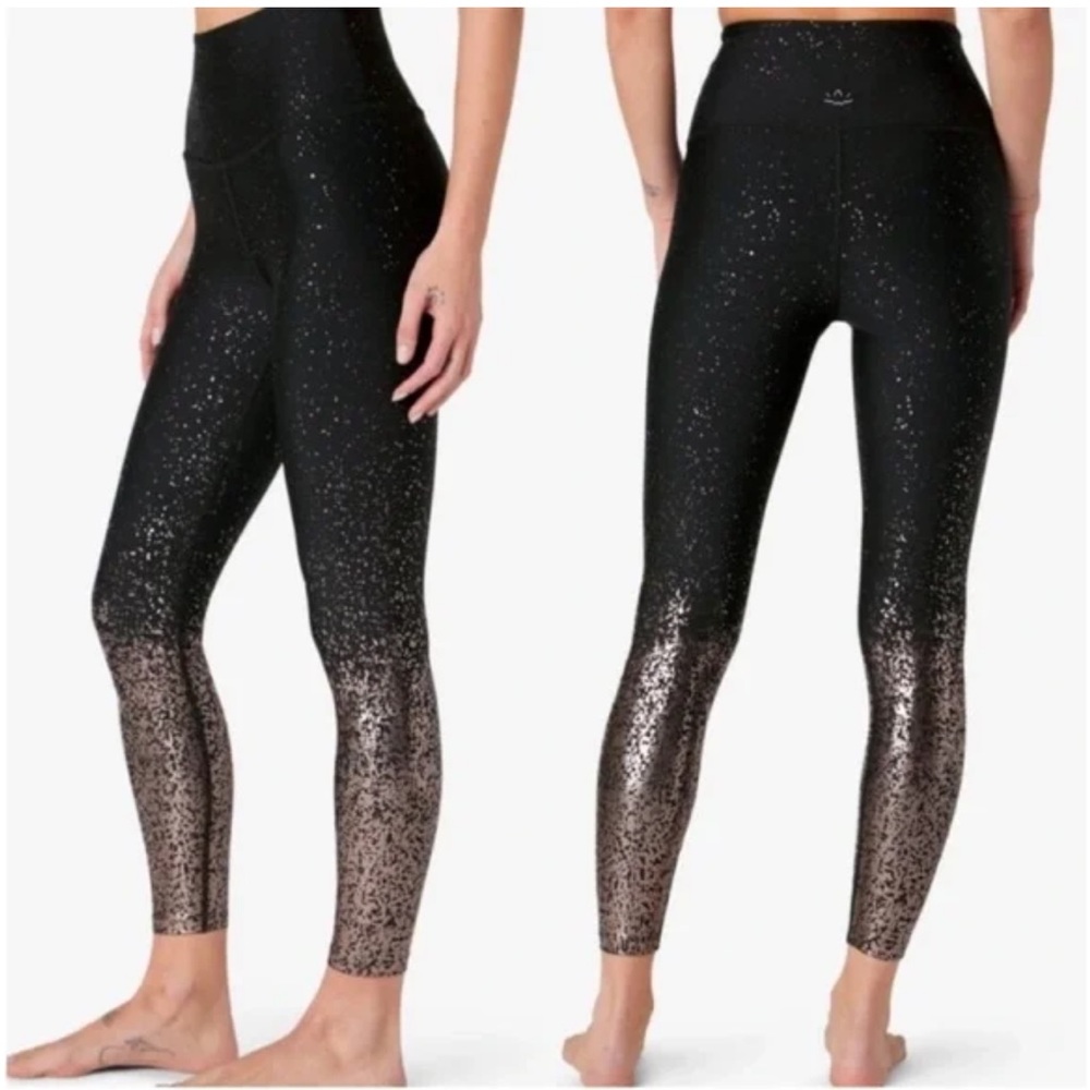 Beyond Yoga Alloy Ombre High Waisted Midi Legging Black Gunmetal Small - Picture 1 of 6